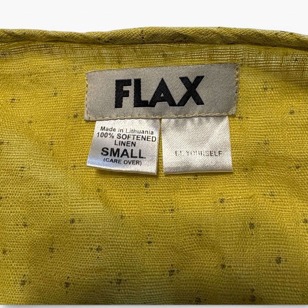Flax 100% Linen Boxy Short Sleeve Top Small Red White Stripe Nautical Summer - Picture 5 of 7
